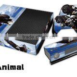 Factory New Arrival Custom Carbon Fiber Skin Vinyl Decal for Xbox One With Two Skins for Gamepad thumbnail-5