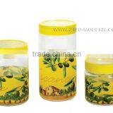 3pc Glass Jar Set thumbnail-1