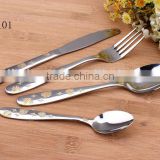 Gold-plated Handle Stainless Steel Flatware Set thumbnail-1
