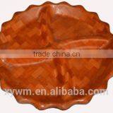 Dried Fruit and Snacks Woven Salad Plate With Waves Edge thumbnail-2
