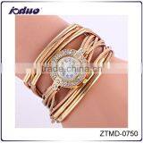 Women Rhinestone Alloy Bracelet Watches Wholesale thumbnail-1