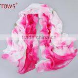 Cheap Fancy Chiffon Silk Fabric Shawl Scarves for Lady Women Low Price thumbnail-4