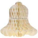 Ivory Tissue Paper Honeycomb Bell thumbnail-1