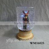 2016 Hot Sales Special Shaped Animal Portrait Snow Globe With LED Light thumbnail-4
