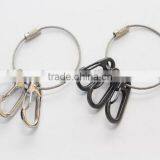 Metal Wire Circle Keychain Stainless Steel Rope Key Cable thumbnail-2