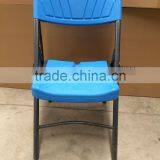 White Folding Wedding Chair and Others Folding Chair,material:HDPE+steel Frame thumbnail-4