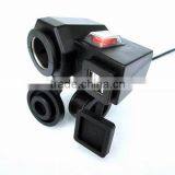 Motocycle/UTV Dual USB Charger Socket With DC 12V Power Socket and Rocker Switch thumbnail-2