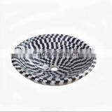 Polished Black and White Marble Mosaic Sink thumbnail-2