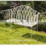 Vintage Outdoor Wrought Iron Clean Bench PL08-8671 thumbnail-1