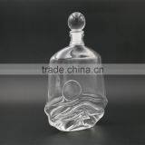 750ml Fancy Glass Whiskey Bottle With Cork Stopper Special Clear Glass Liquor Bottle Wholesale thumbnail-4