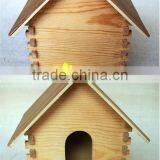 Cheap Wood Cutting Toys Wood Toy Indoor Bird Houses With Fixed Round Wooden Window thumbnail-2