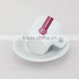 Custom Logo Wholesale Ceramic Coffee Cup and Saucer Set thumbnail-2