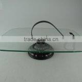 Glass With Iron Handle Cake Stand With Cheap Price in Stocked thumbnail-1