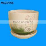 Small Indoor Ceramic Pottery Pot thumbnail-1