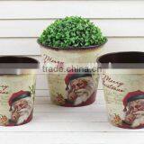 Hot Sale S/3 Christmas Flower Planter,blow Mold for Decoys, Planter Molds for Sale thumbnail-1