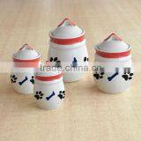 4pcs Dog Food Canister Set With Handpainting thumbnail-1