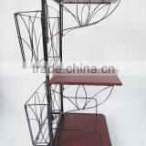 Multi-Function 3 Tiers Removable Sofa Side Table Rolling Magazine Table thumbnail-1