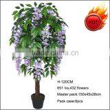 Hot Sale Flowering Artificial Wisteria Tree thumbnail-1