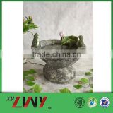 Professional produce natural style frog water fountain garden