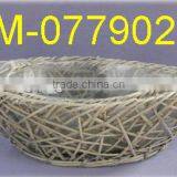 Boat Shape Willow Basket for Garden Planter thumbnail-1