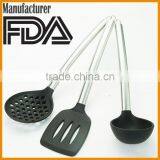 Stainless Steel Kitchen Cooking Utensil Set With Ladle Spoon Tuner Spatula Pasta Server thumbnail-2