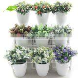 GNW GP011 Artificial Coloured Plant Pots for Indoor Table Decoration thumbnail-1