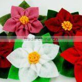 2017 New Hot Cheap Craft Wholesale Beautiful Handmade Felt Decorative Headband Bulk Import China Artificial Small Fabric Flowers thumbnail-1