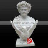Stone Male Bust Statue With Pigeon thumbnail-1
