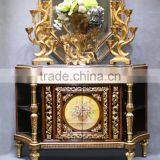 Guest Room Hand Drawing Wood Bedside Table thumbnail-5