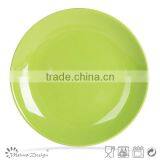 2014 Colour Glazed Ceramic Dishes ,round Plates Stoneware With Cheap Prices