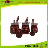 Brown Color Enamel Coffee Warmer Can With Enamel Lid thumbnail-2