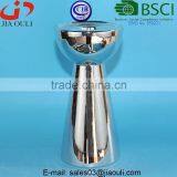 BSCI Audit Factory Dolomite electroplated silver Pillar candle holder, candlestick holder