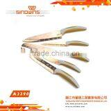 A3391 New Design Hot Sale 5pcs Stainless Steel Knife Set With Titanium Plated thumbnail-5