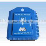 Promotional Gift Plastic Small Size Car Parking Disc With Ice Scraper