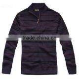 100% Cashmere Men's Stripes Pullover Sweater thumbnail-1