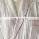 Tow Colors Hotels Unisex White Thick Absorbent Soft Cotton Robe Winter Long Sleeve Bathrobes Women Warm Stripe Waffle Bathrobes thumbnail-6