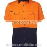 190gsm Double Pre-shrunk Drill Cotton hi Vis Work Shirts thumbnail-2