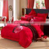 Luxury Shiny Wedding Bedding Set, Wedding Bed Sheet Set