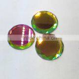 Shinny Flat Back Round Crystal Pointed Back Mirror Stone Glass Pendant for Jewelry Making thumbnail-1
