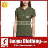 Women's Blank Polo With Cotton & Polyester Blend for Hot Sale on thumbnail-1