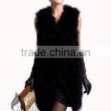 CX-G-B-137B 2017 New Design China Wholesale Womens Real Fur Vest thumbnail-4