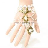 2015 hot selling lace bracelet&ring sets bride wedding jewelry set wholesale