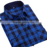 Mens Casual Plaid Shirts Comfort Soft Leisure Flannel Cotton Shirt thumbnail-4