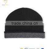 Black Cashmere Wool Beanie Hats And Caps For Men thumbnail-1