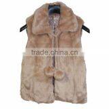 2014 Fox Fur Coat Ladies Wool Winter Vest thumbnail-2