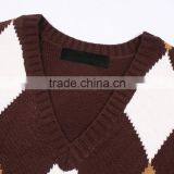 Diamond Sleeveless Sweater Knitting Pattern For Men thumbnail-3