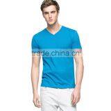 Wholesale Short Sleeve Cheap Plain 100 Polyester Custom Deep V Neck T Shirts For Men thumbnail-4