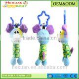 New Animal Dog Soft Stuffed Plush Crib Bed Hanging Hand Rattles Baby Toys thumbnail-4