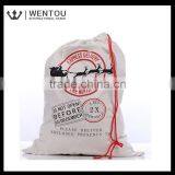 Wholesale Christmas Canvas Santa Sack With Red Drawstring thumbnail-1
