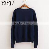 Custom Hot Sale Men Dark Blue Thick High School Uniform Cardigan Sweater thumbnail-4